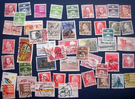 00705 50 Briefmarken aus Dänemark
